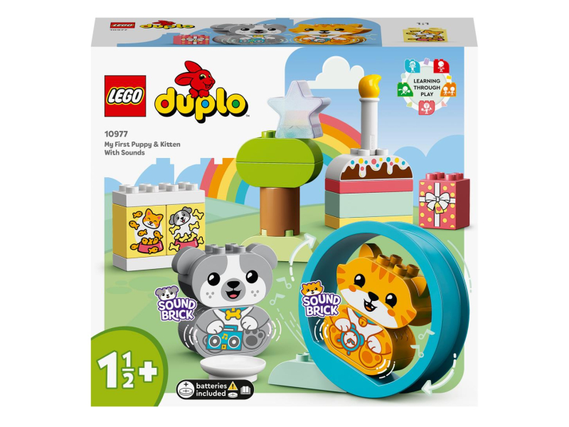 LEGO DUPLO 10977 Mój pierwszy szczeniak i kotek z odgłosami